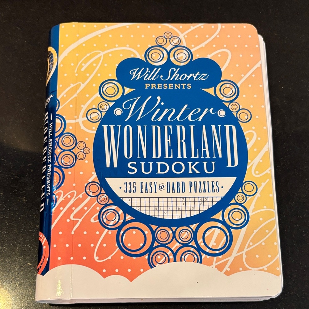 Will Shortz Presents Winter Wonderland Sudoku Book - 335 puzzle. 21 puzzles used